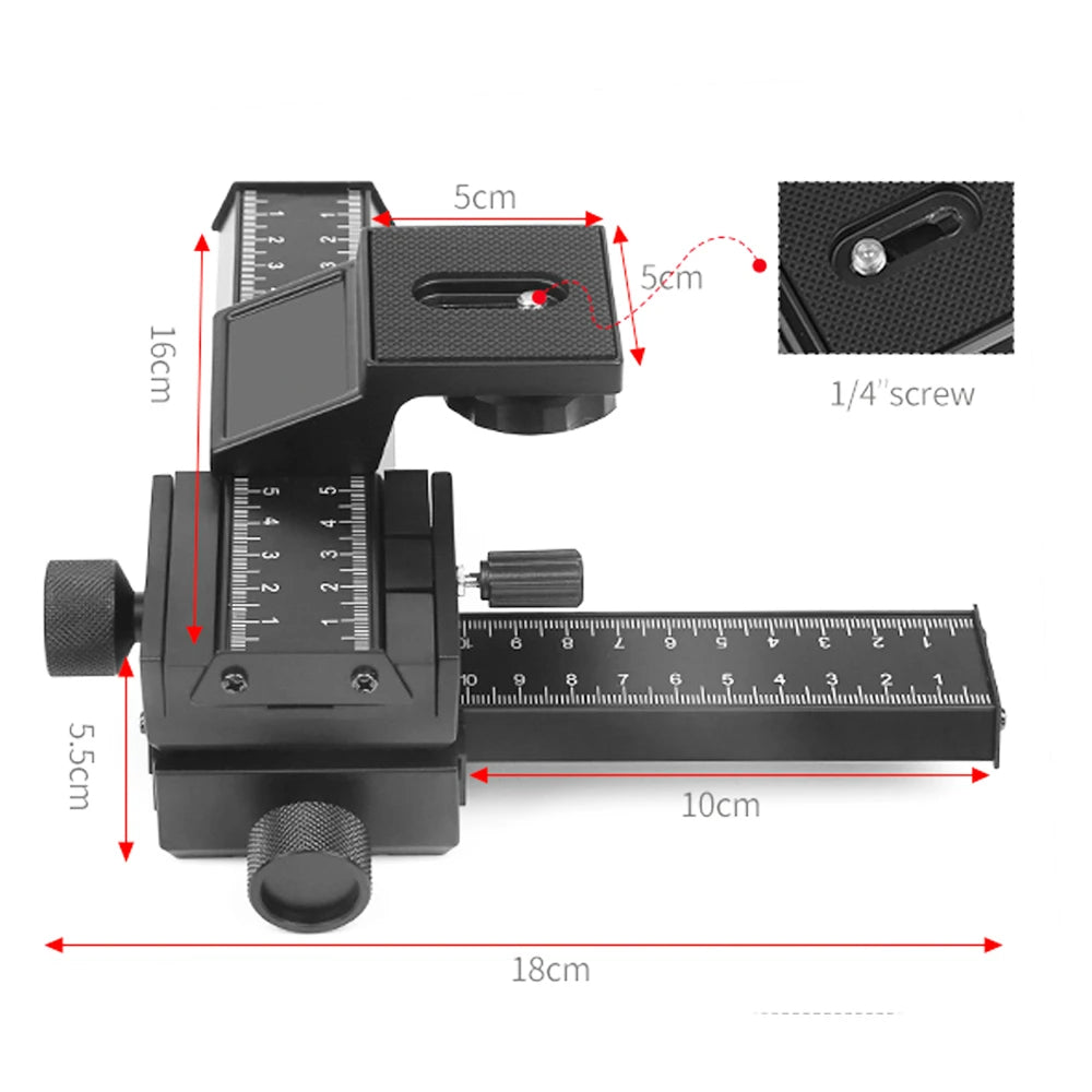 Macro Focusing Rail Slider for Camera