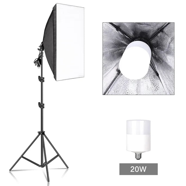 Softbox 50x70cm mit Fernbedienung