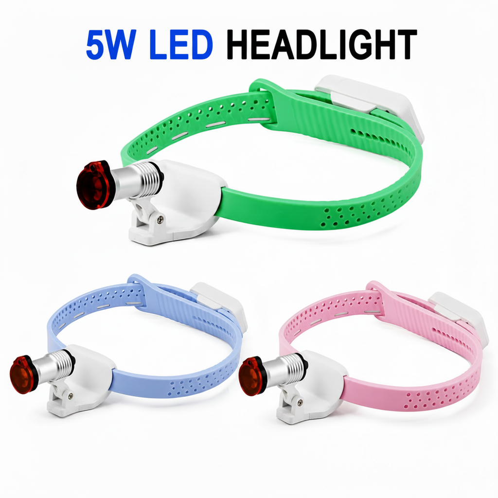 Dental LED Headlight — 5W, Rechargeable & Wireless