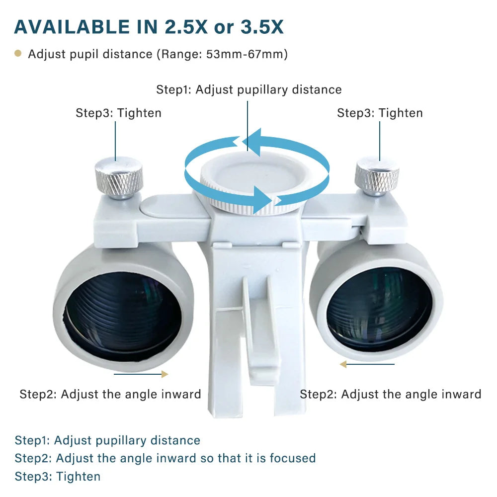 Pro Set™ - 3.5x Dental Loupes and 5W Headlight With Filter