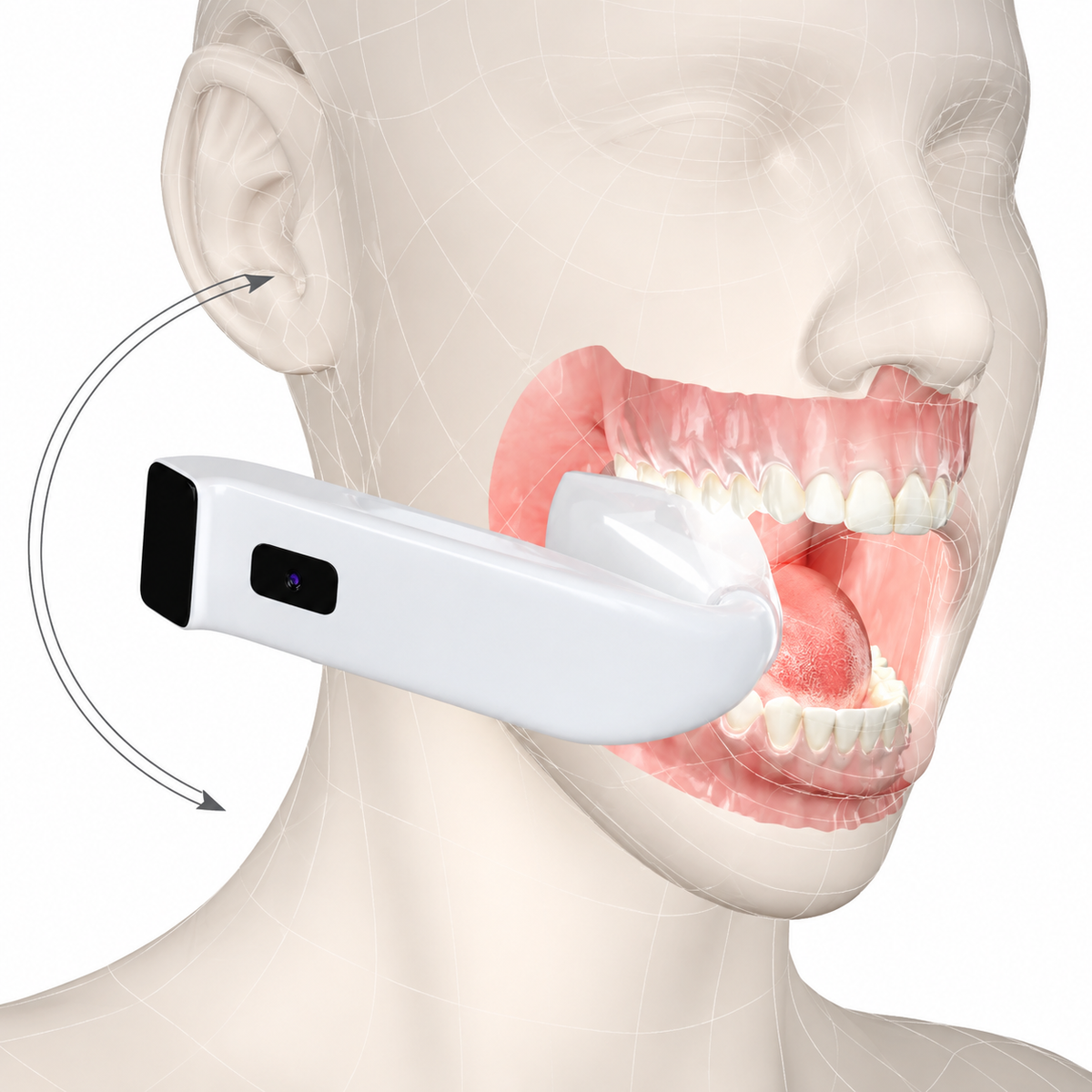 All-in-One Dental Isolation System – LED Light, Suction & Mouth Opener