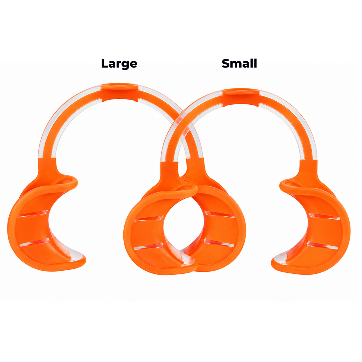 C-Shape Silicone Soft Retractors for Dental Photography, 10 pcs — Flexible Lip Retractors
