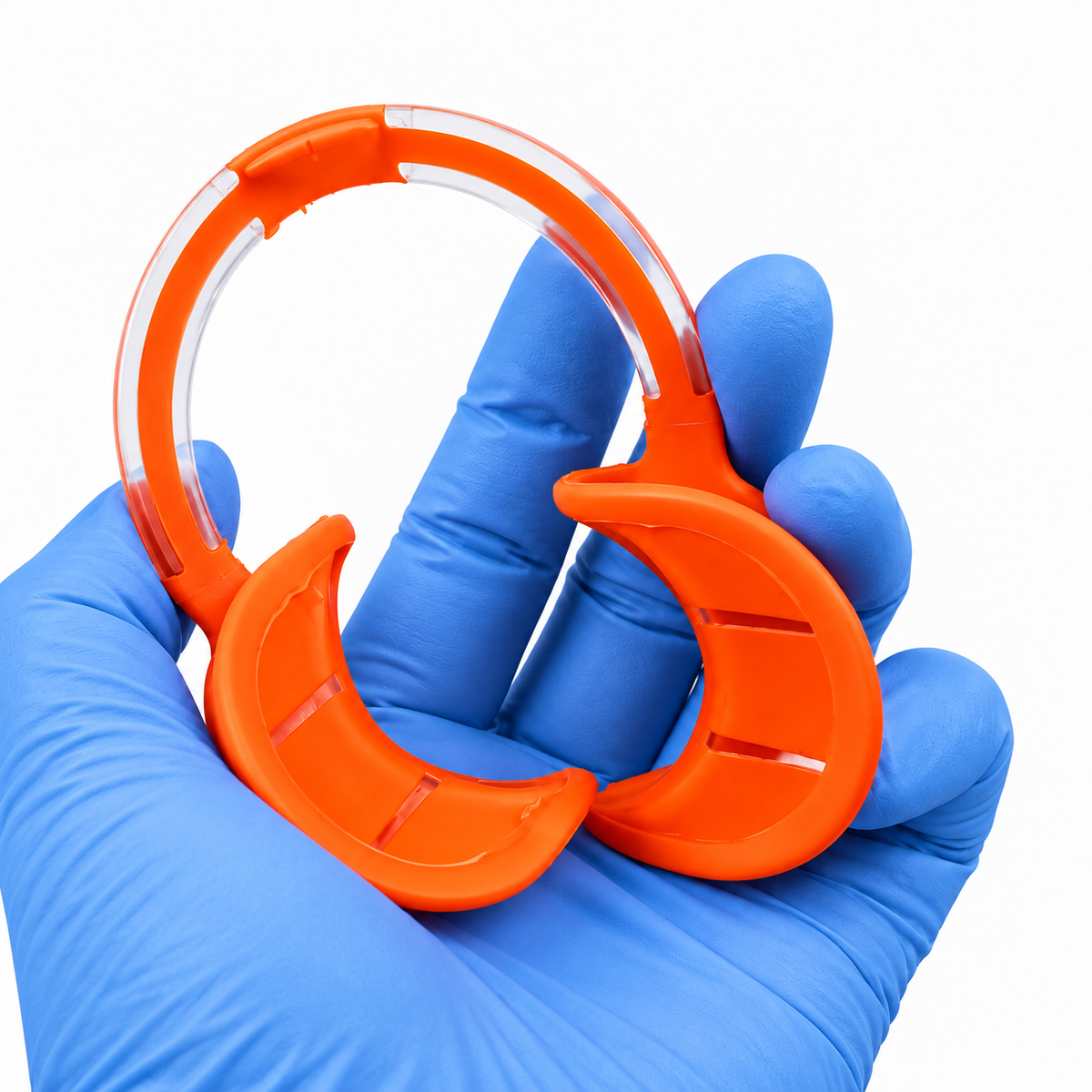 C-Shape Silicone Soft Retractors for Dental Photography, 10 pcs — Flexible Lip Retractors