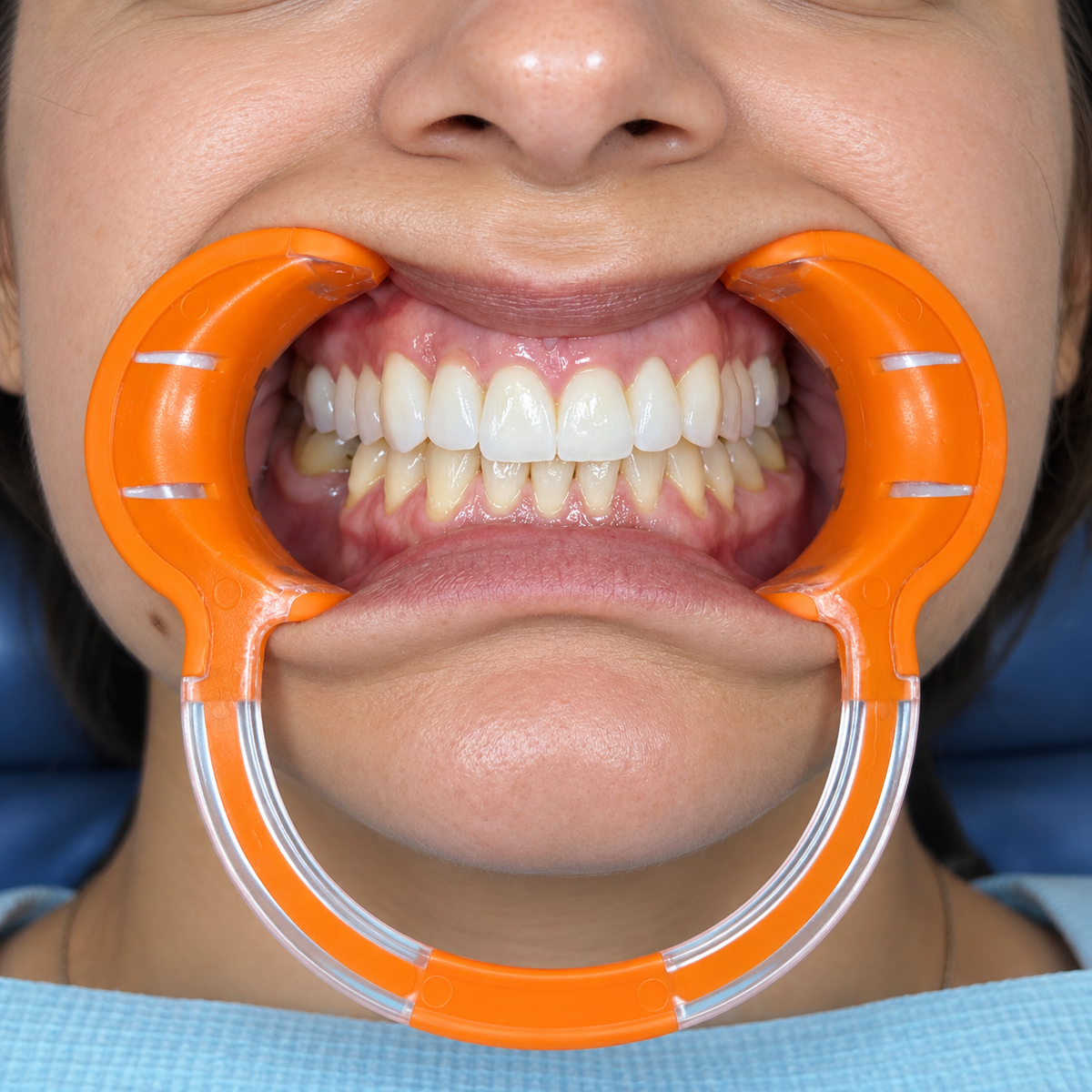 C-Shape Silicone Soft Retractors for Dental Photography, 10 pcs — Flexible Lip Retractors
