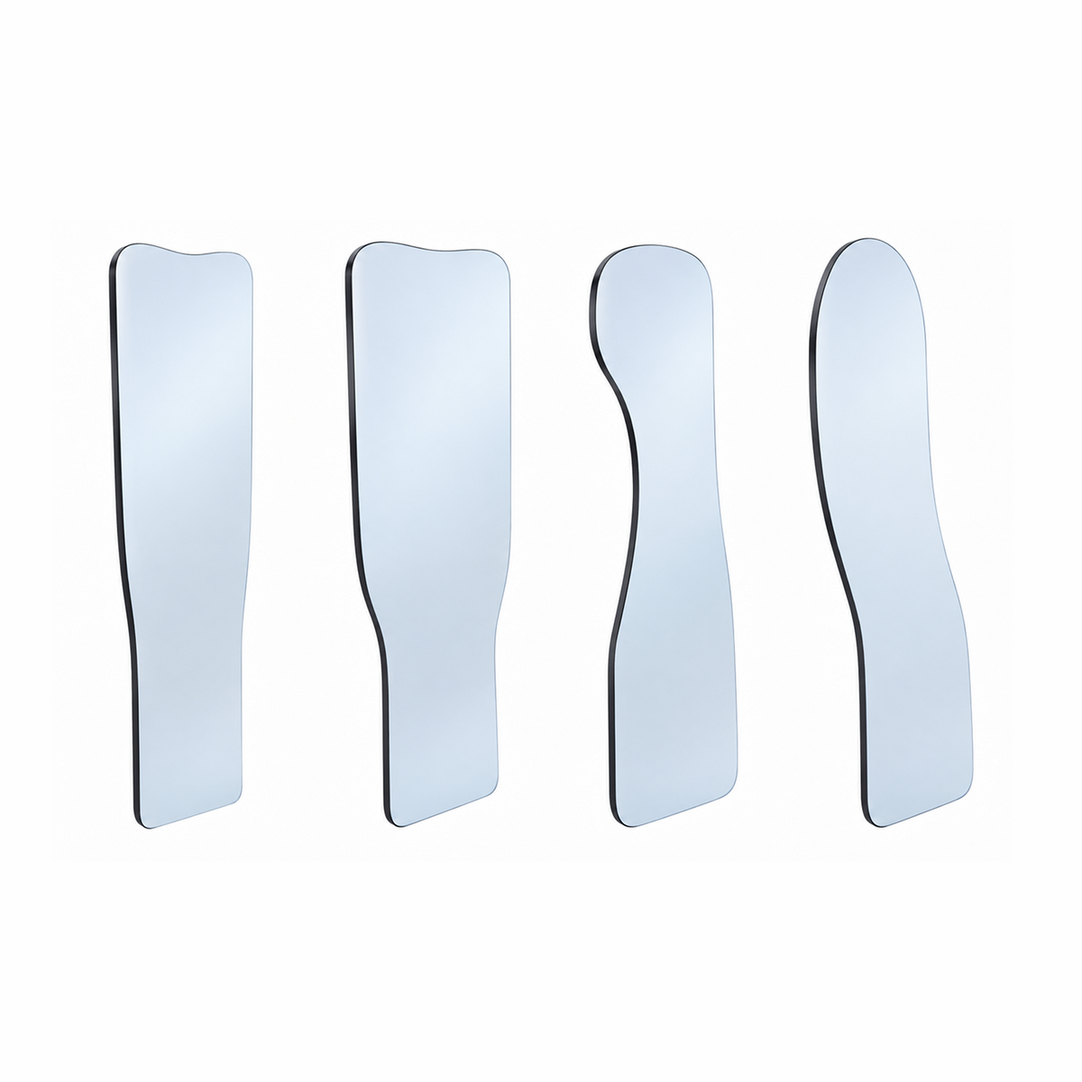 Replacement Mirror for Anti-Fog Dental Photography Handle — Rhodium-Coated Stainless Steel, Occlusal, Buccal and Lingual