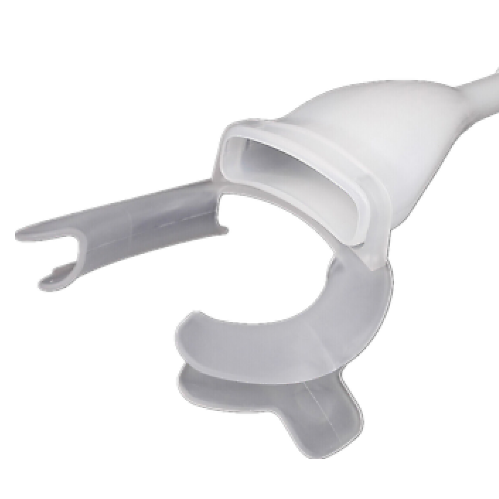 Separador de mejillas dental desechable con aspiración de alto volumen, 25 unidades — Control de aerosoles y humedad sin usar las manos