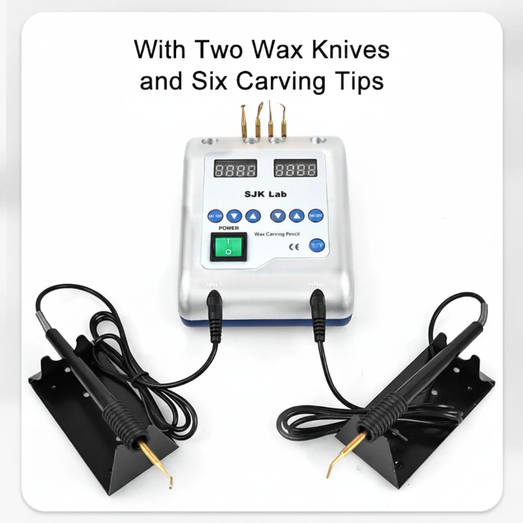 Dental-Elektrowachsmesser – 20 W, 6 Spitzen, LED