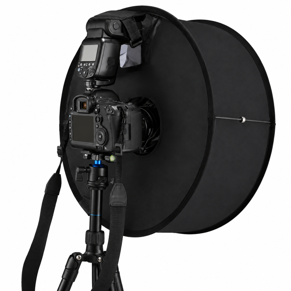 Diffuseur pour softbox annulaire de 45 cm pour la photographie dentaire — diffuseur pliable pour flash cobra, pour un éclairage uniforme