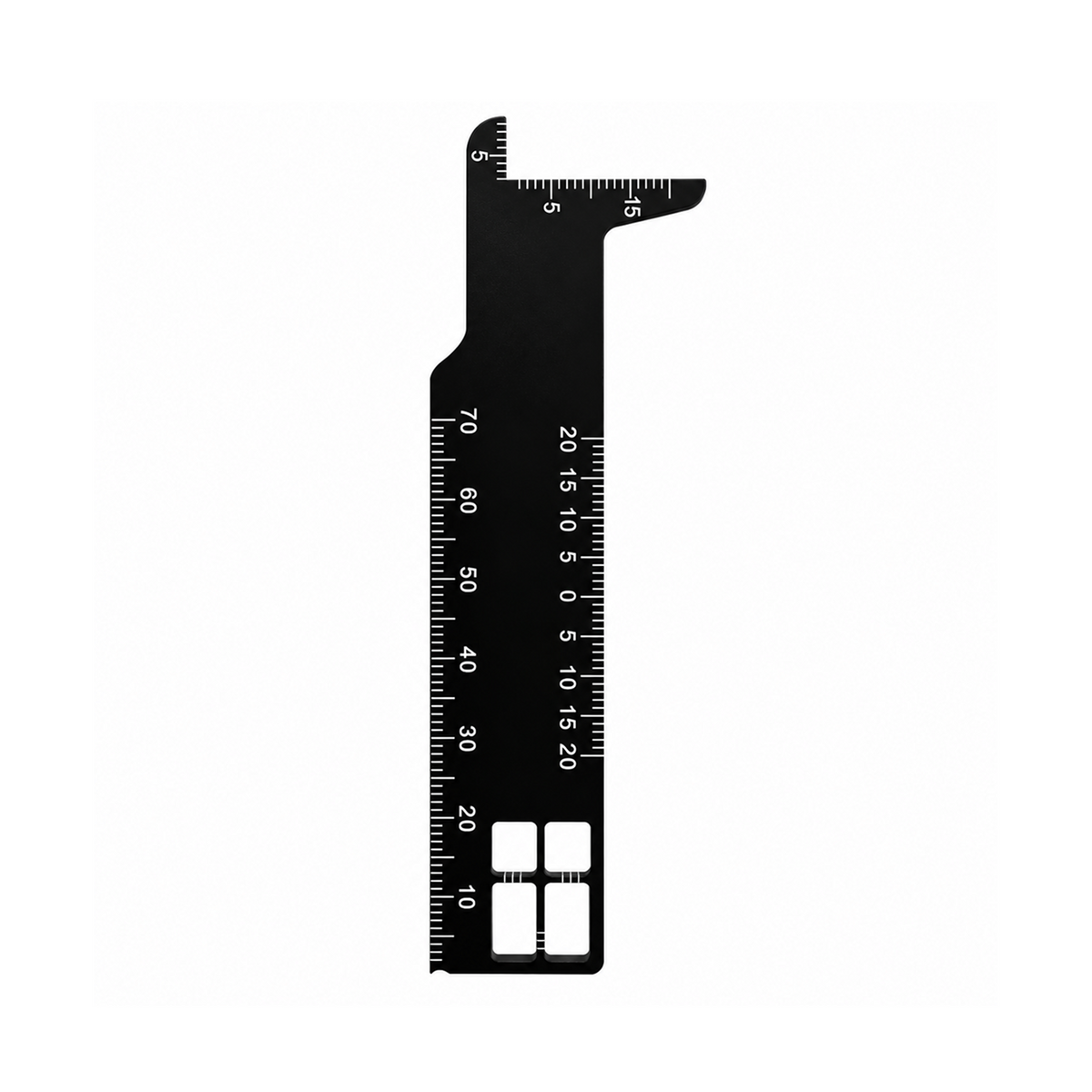 Dental Precision Measuring Ruler — Stainless Steel Gauge for Smile Design and Photographic Documentation