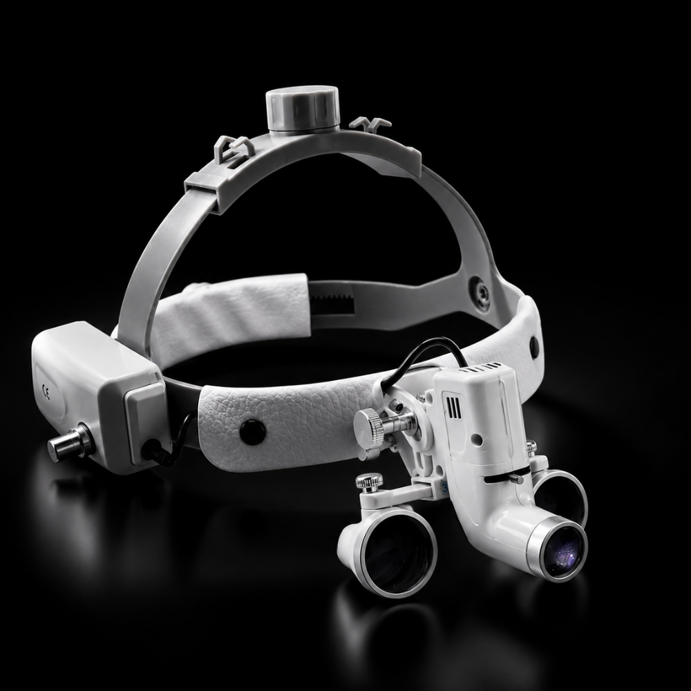Dental Surgical Loupes 2.5X/3.5X with 5W LED Headlight + Extra Battery