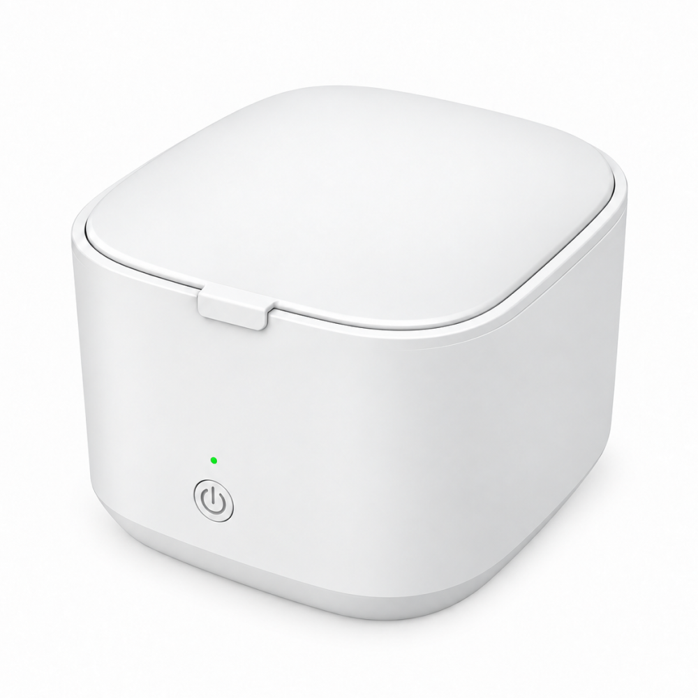 Dental-Ultraschallreiniger 200 ml für Kleininstrumente — 43 kHz, SUS304-Behälter, digitales 5-Minuten-One-Touch-Programm