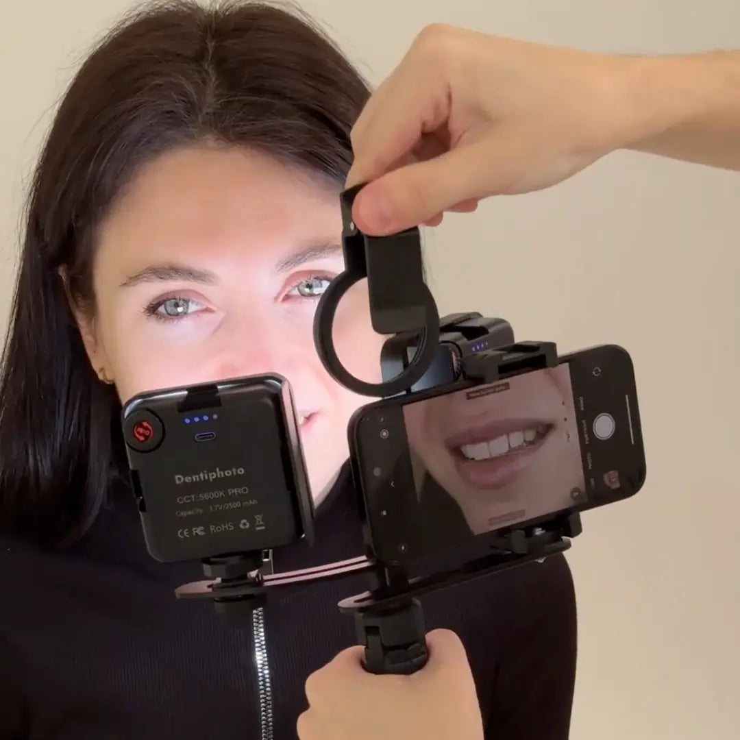 NEW! Dentiphoto Mobile Twin Light for Dental Photography Dentiphoto