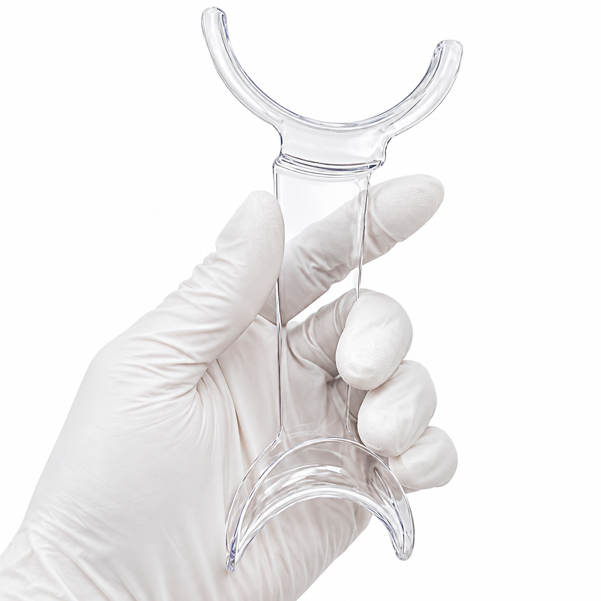 Double-Ended Cheek Retractor for Dental Photography — Single Piece, Adult and Child Ends