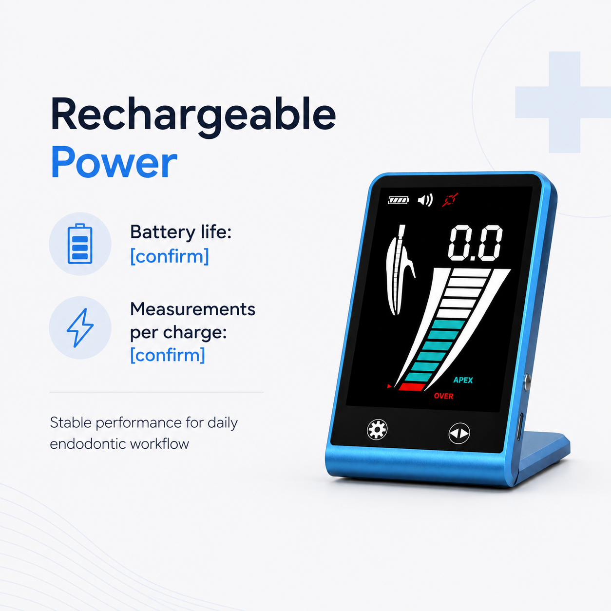 Endo Motor with Apex Locator – Cordless Dental Endodontic Motor & Root Canal System