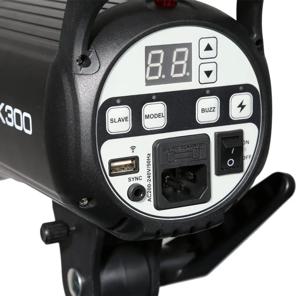 Godox SK300 Lâmpada de luz de estúdio com flash estroboscópico