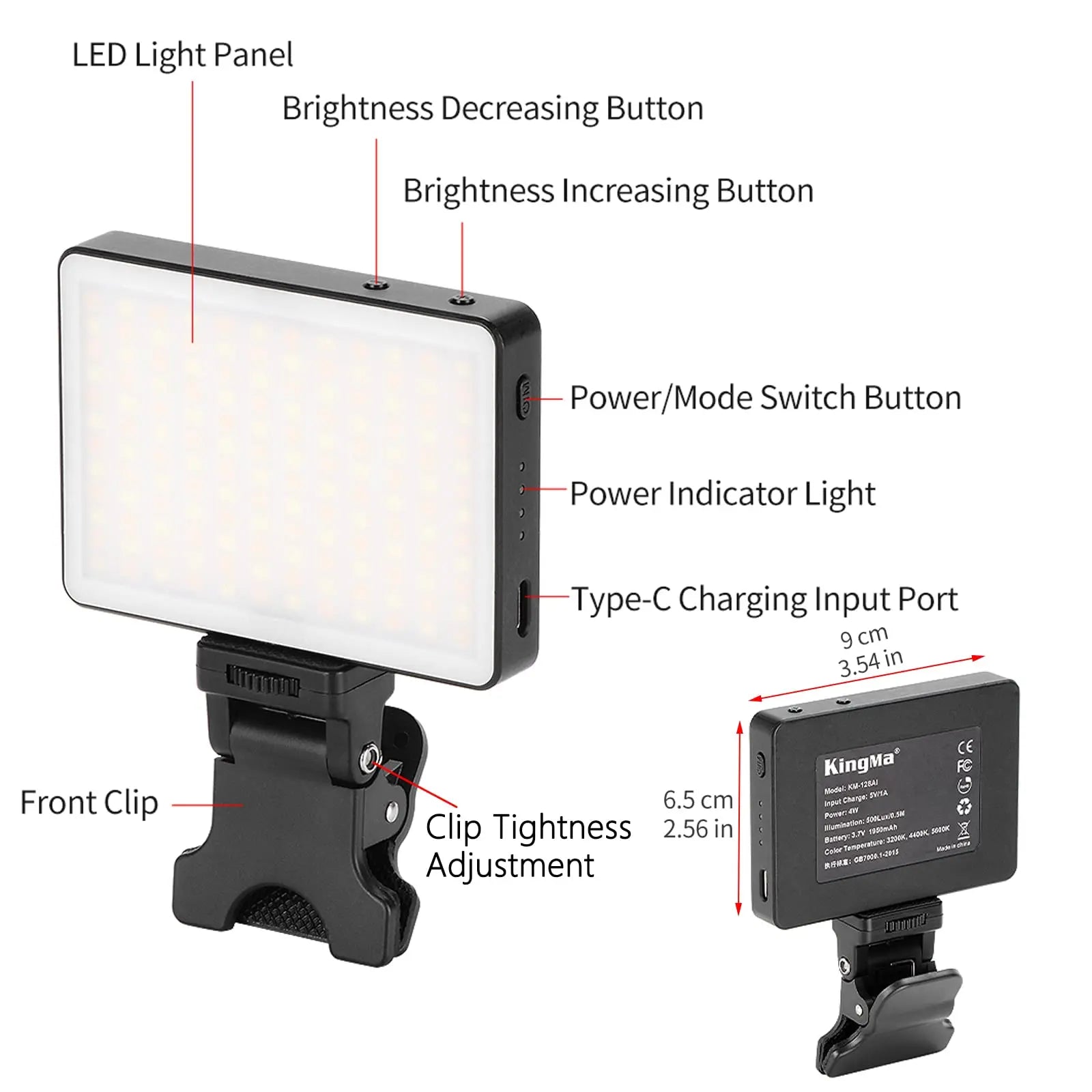 Luz de telefone portátil para fotografia odontológica