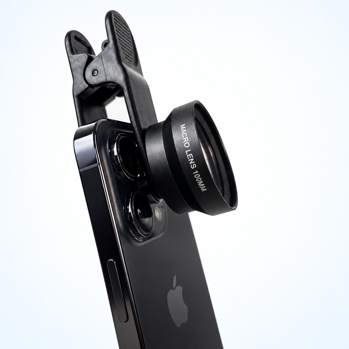スマートフォン用歯科撮影マクロレンズ 100 mm — 口腔内クローズアップ撮影用クリップ式レンズ