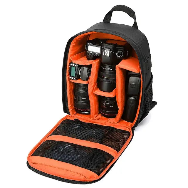 Mochila multifuncional para fotografia com câmera 