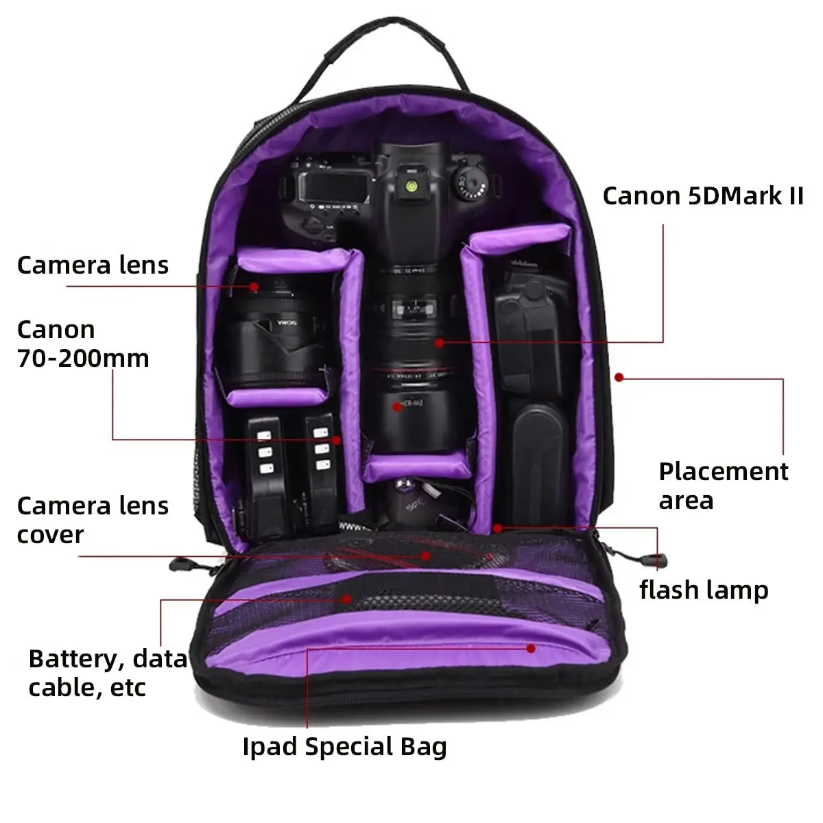 Multi-functional Camera Photography Backpack