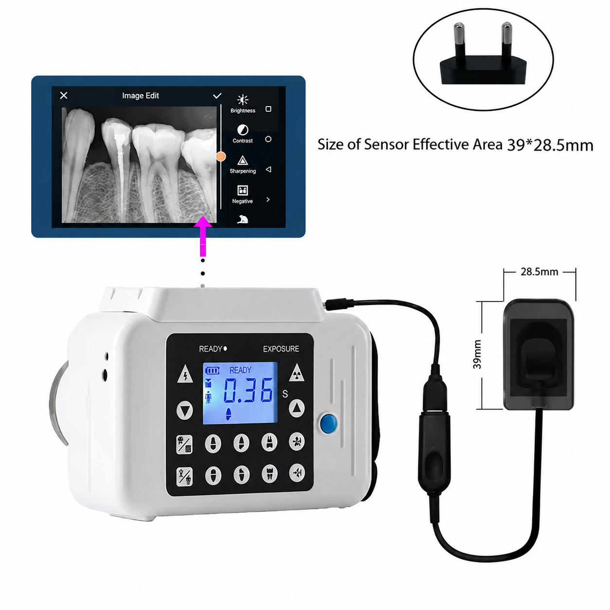 Portable Dental Digital X-Ray Unit with Instant Image Display