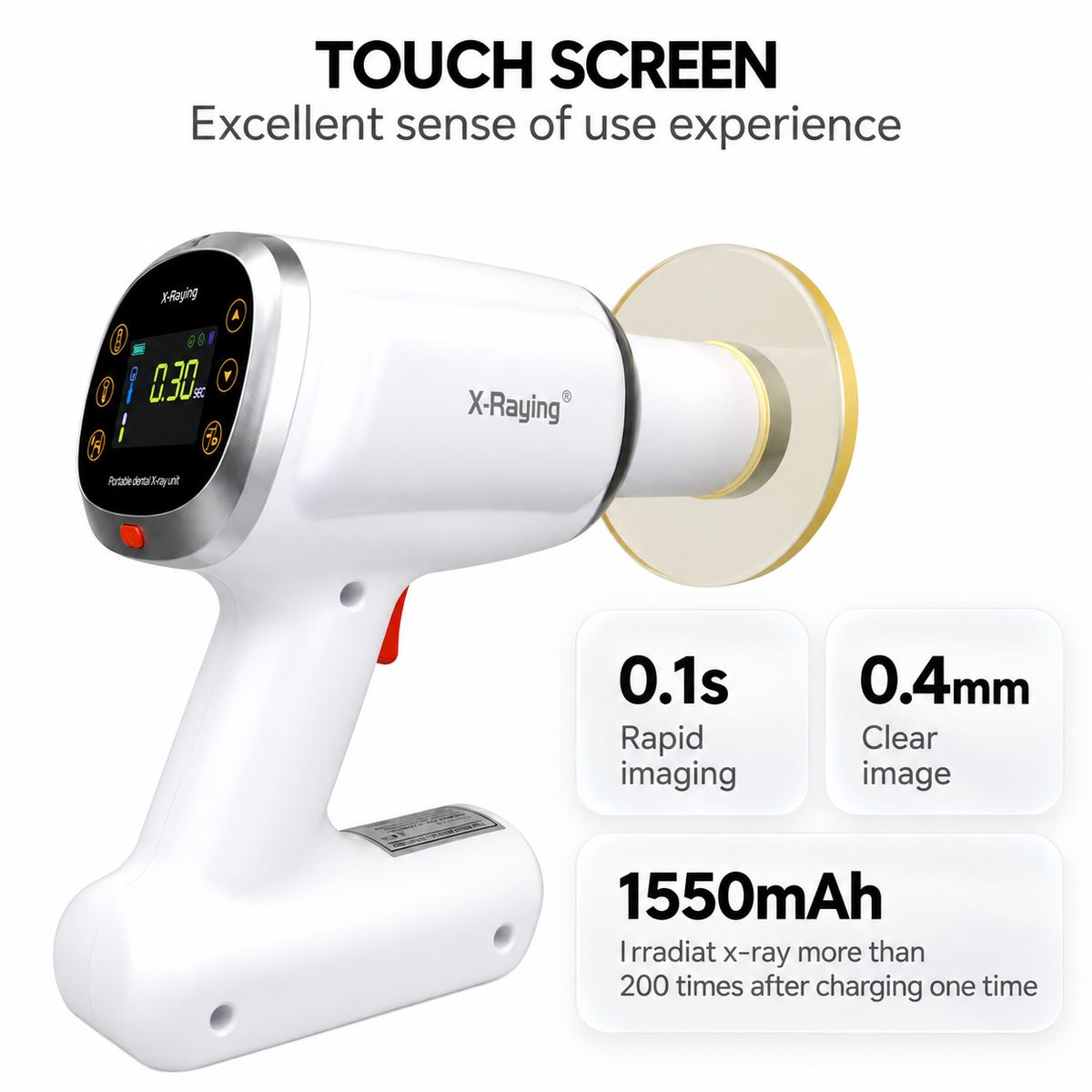 Portable Handheld Dental X-Ray Gun — Cordless Digital Radiography Unit, One-Hand Operation, Rechargeable