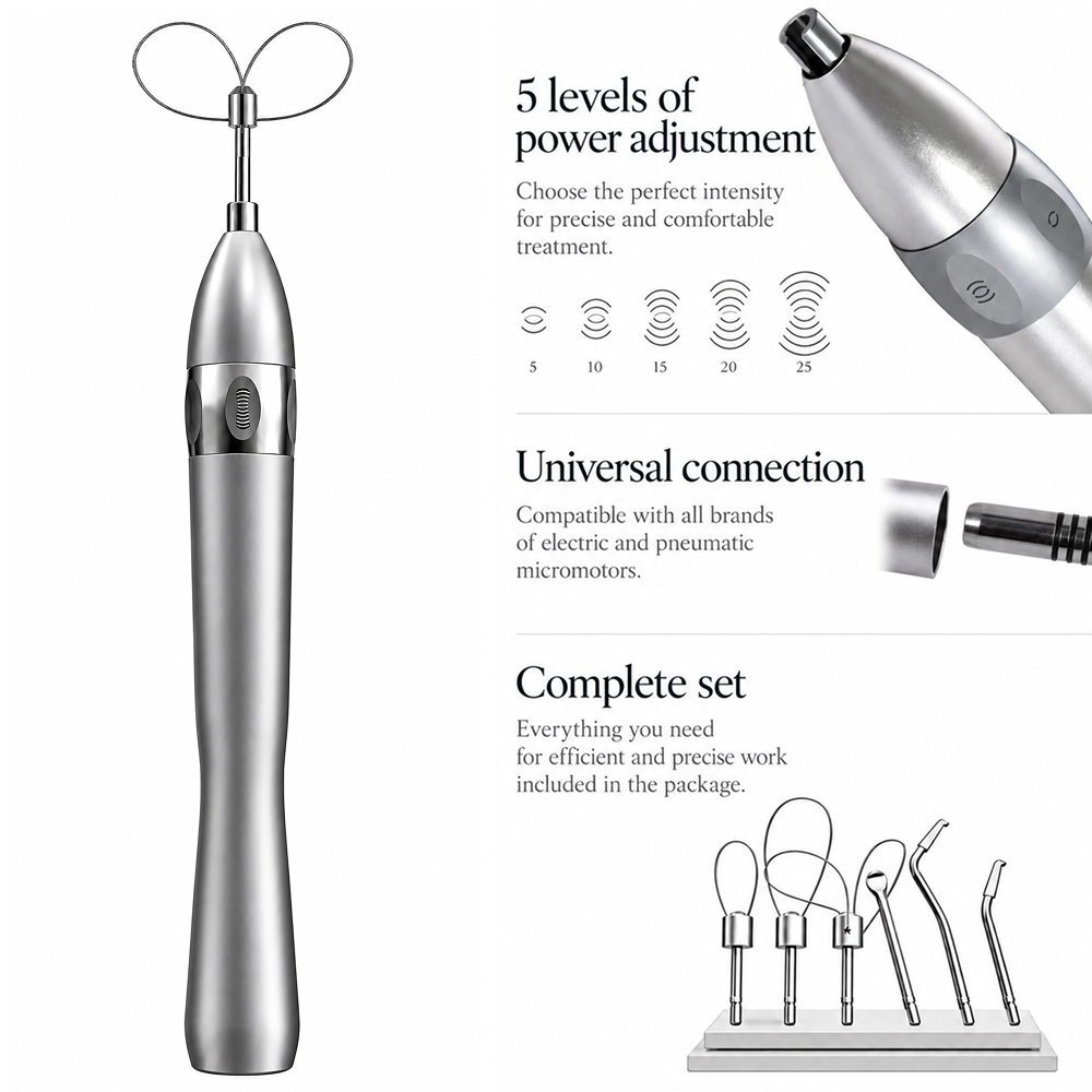 Powered Dental Crown & Bridge Remover Kit – 7-Piece Professional System