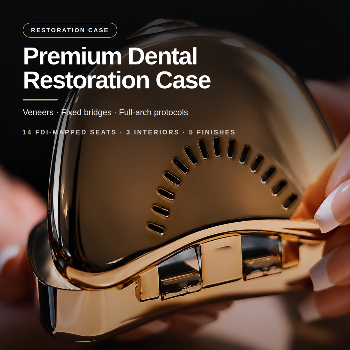 Premium Dental Restoration Case for Veneers, Fixed Bridges & Clinical Protocols