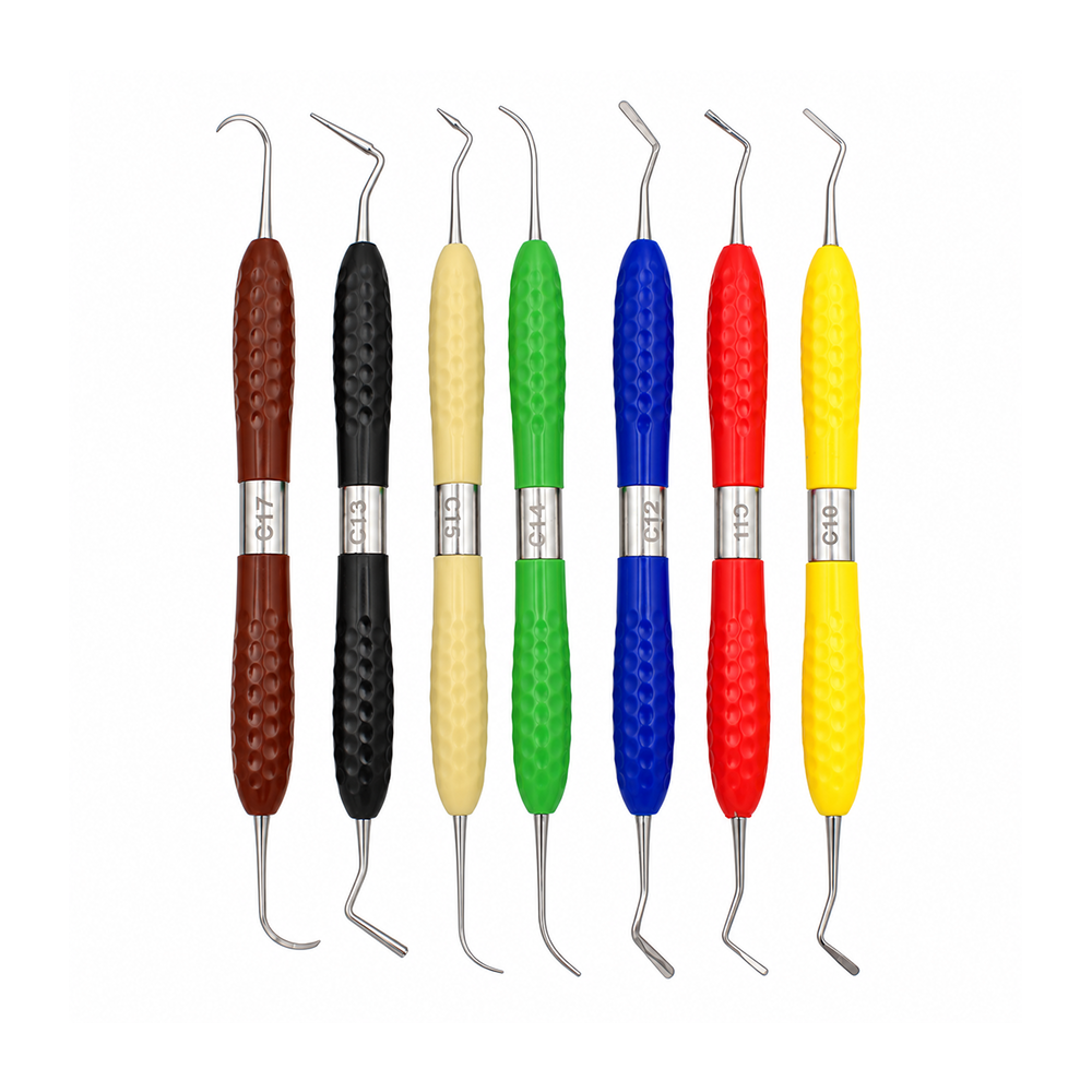 Professional Composite Restoration Instrument Kit – 7-Piece Titanium-Coated Set