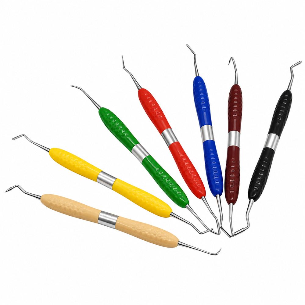 Professional Composite Restoration Instrument Kit – 7-Piece Titanium-Coated Set
