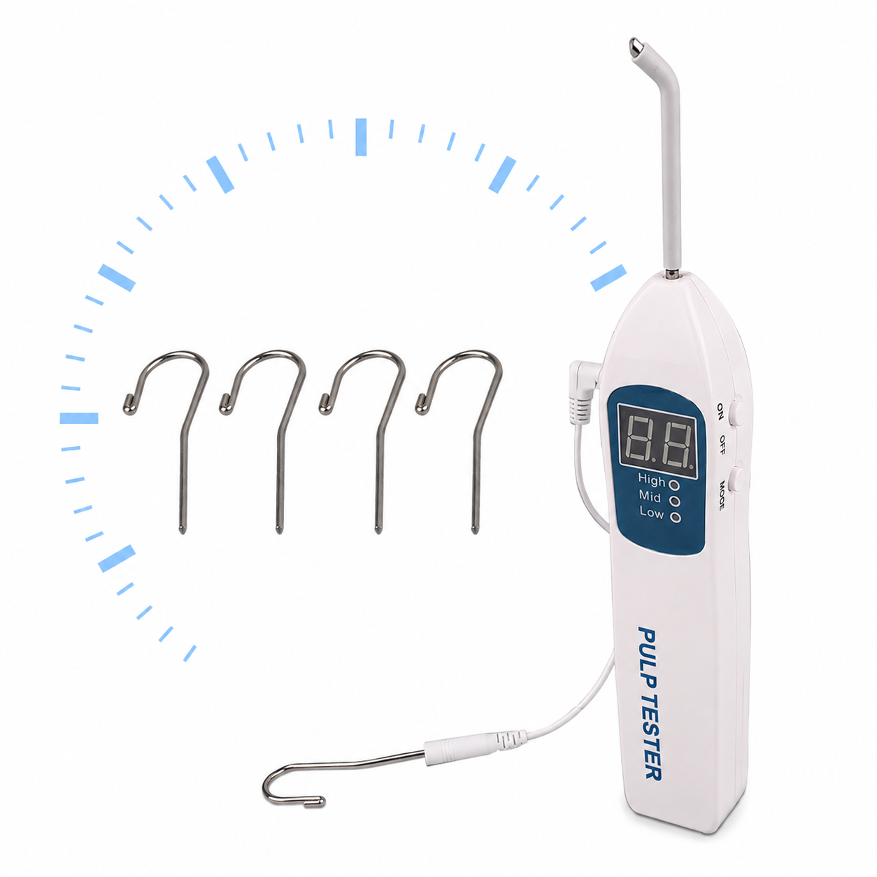 Professional Dental Pulp Vitality Tester HYG-RC86 – Digital Electric Tooth Nerve Tester