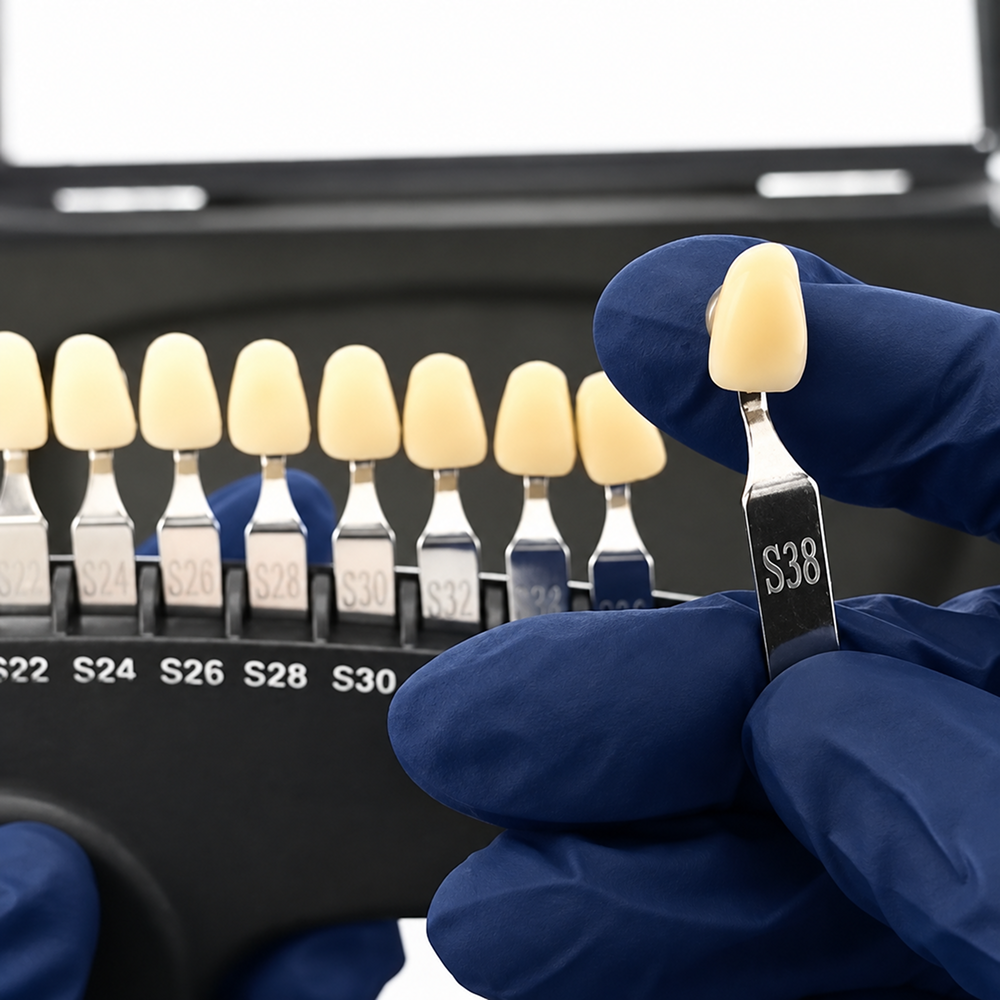 Professional Teeth Whitening Shade Guide – 20 Shades with Premium Aluminum Case