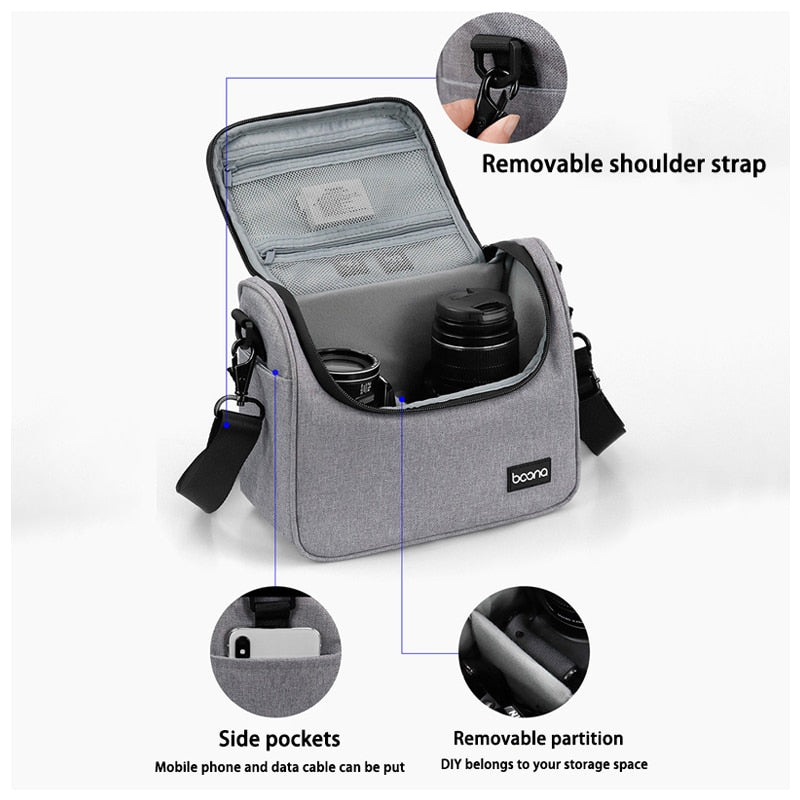 Buy Mobius Focus Water Repellent Backpack Camera Bag for DSLR (Tripod  Holder, Black) Online – Croma