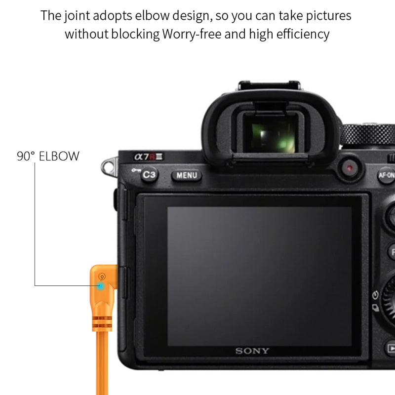 USB C type-c to type-c camera cable 3m 5m 8m for cannon EOS R RP SONY a7m3 R3 A7R4 Tethered shooting line camera to computer