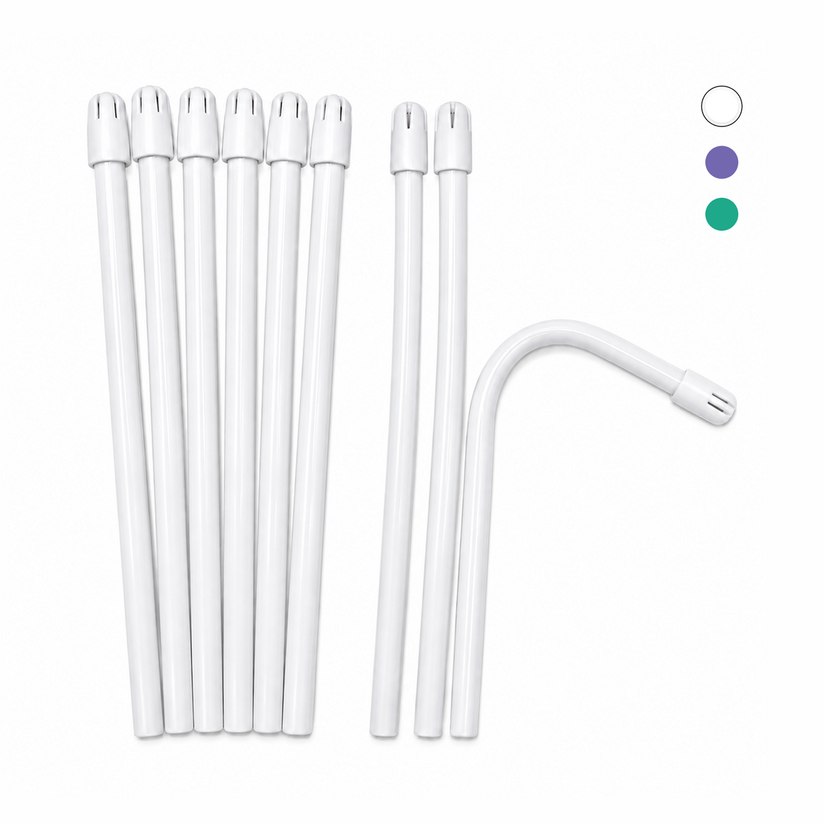 Embouts d’aspiration jetables pour éjecteur de salive, 100 pièces — conception flexible et pliable avec embout souple adapté aux patients