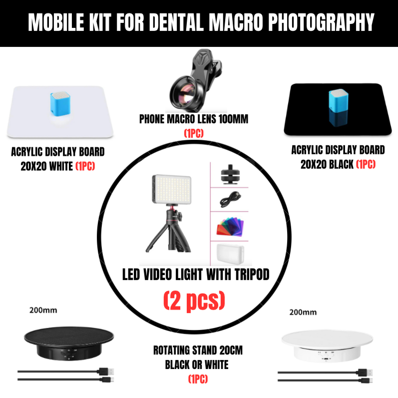 Mobile Kit for Dental Macro and Subject Photography