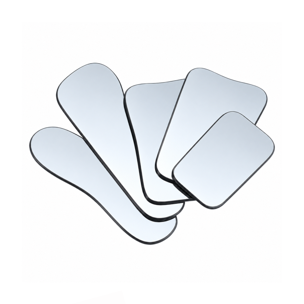Set of 5 Intraoral Mirrors for Dental Photography — Occlusal, Buccal and Lingual, Autoclavable