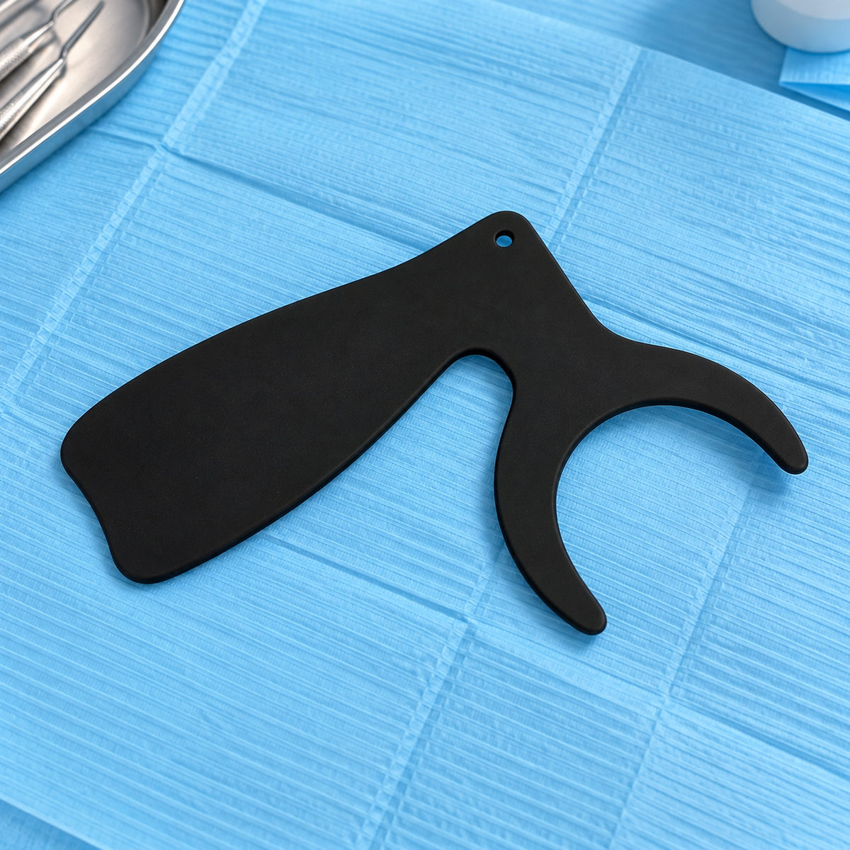 Anteriorer und okklusaler Kontraster für die Dentalfotografie — Blockiert die Zunge, eloxiertes Aluminium, autoklavierbar 134 °C