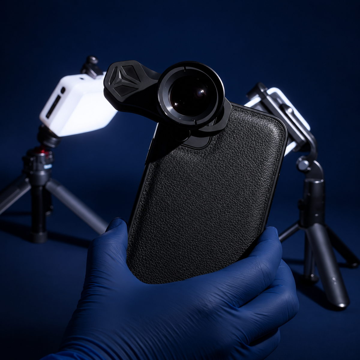 Kit mobile pour la macrophotographie dentaire et la photographie de sujets — ensemble d’objectif et d’éclairage pour smartphone destiné à la clinique
