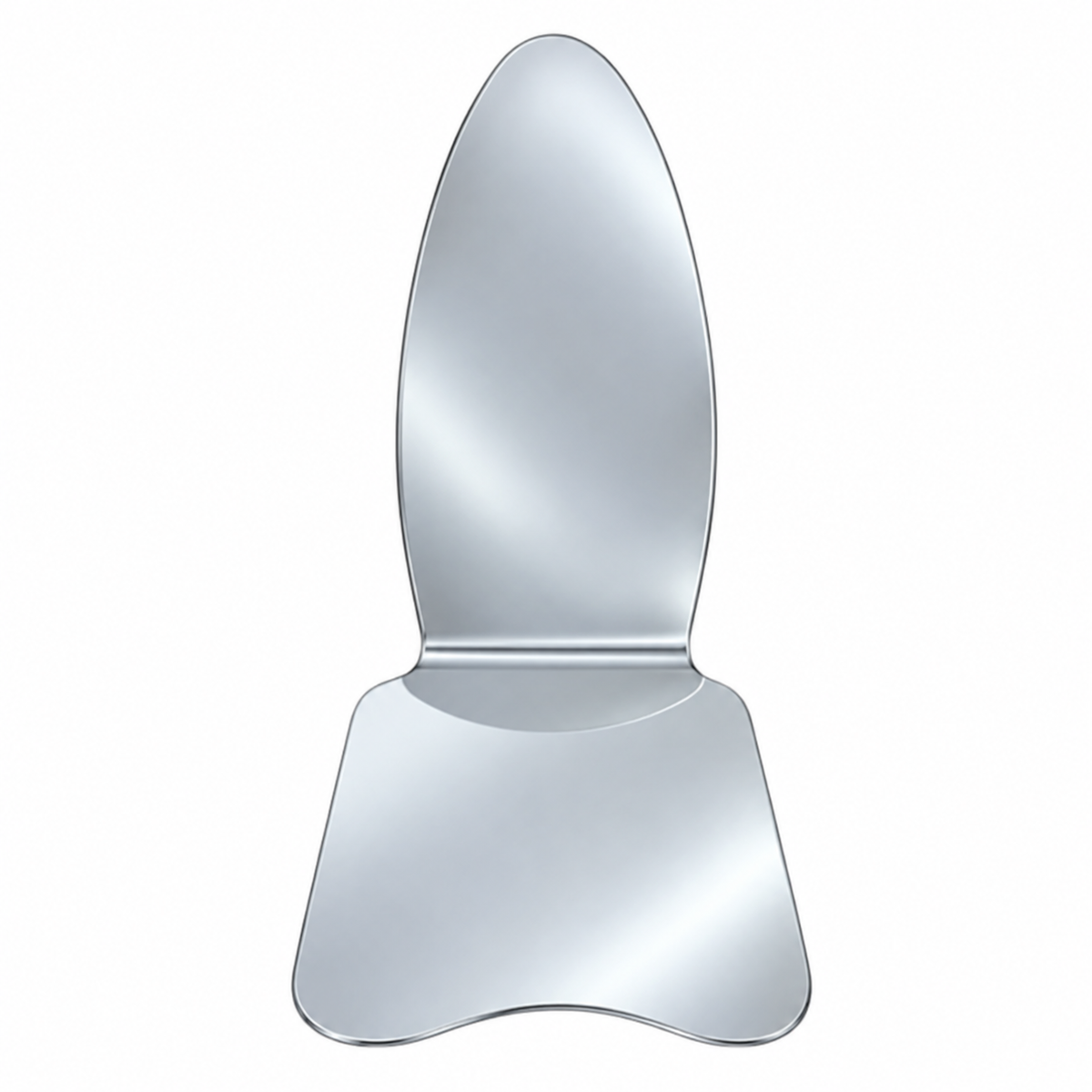 Stainless Steel Intraoral Mirror for Dental Photography — Autoclavable Single Mirror