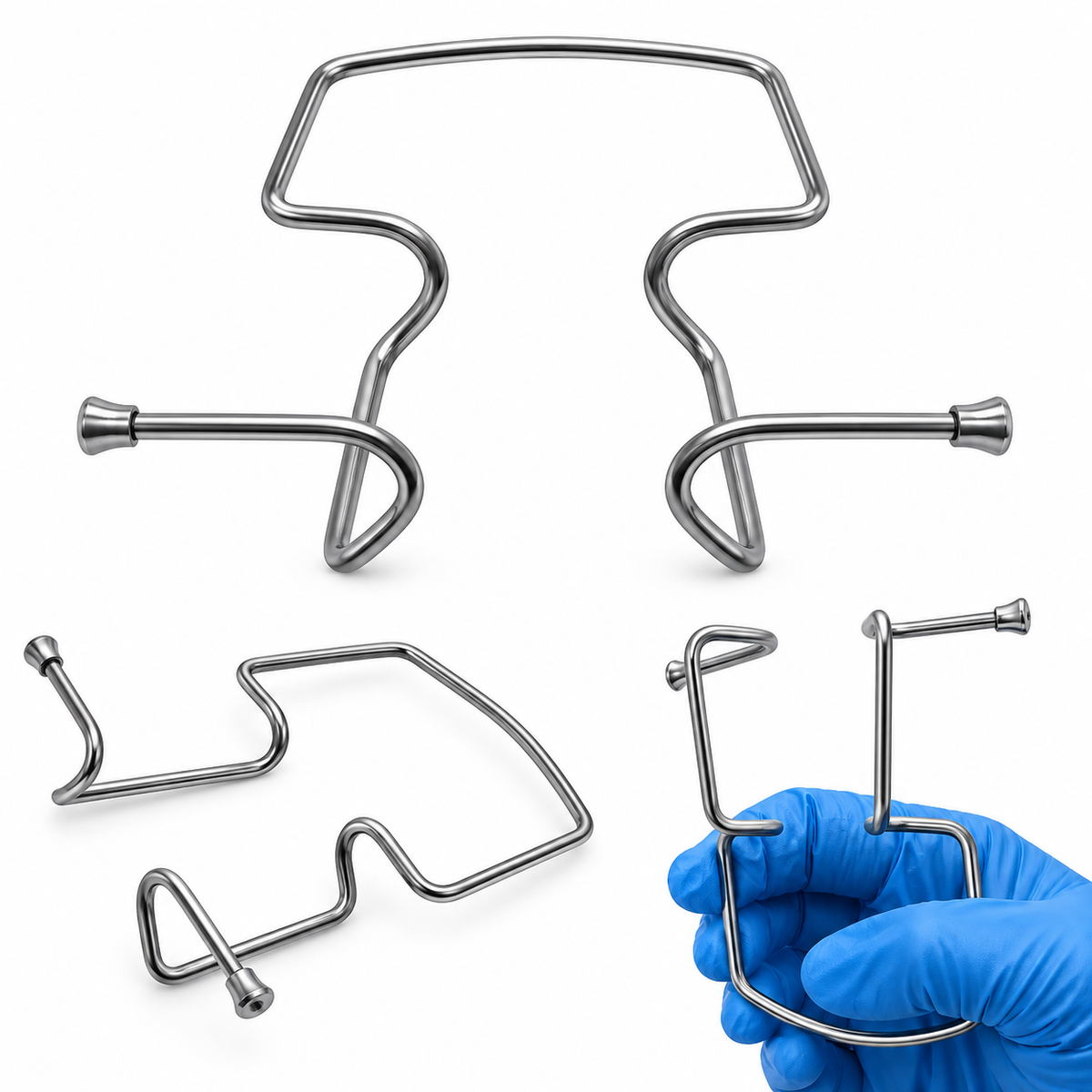 Stahl-Oringer-Retraktor für die Zahnmedizin und Dentalfotografie