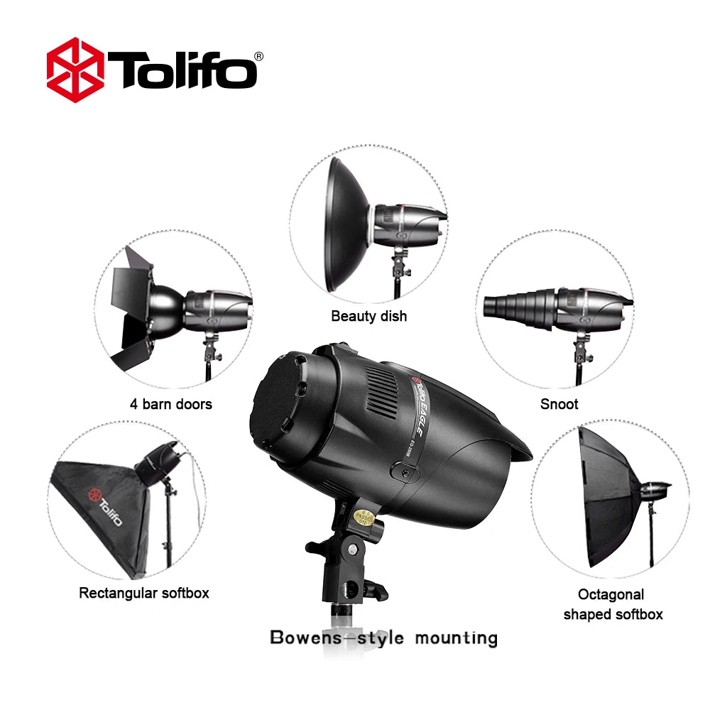 Tolifo EG-250B 5600K Photo Flash Light 250W