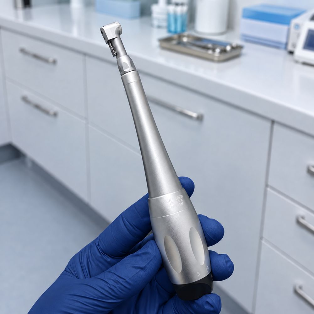 Kit de clé dynamométrique universelle pour implants Torq Control, 5-35 N·cm — tête contre-angle, verrouillage par clic, 12 tournevis de précision
