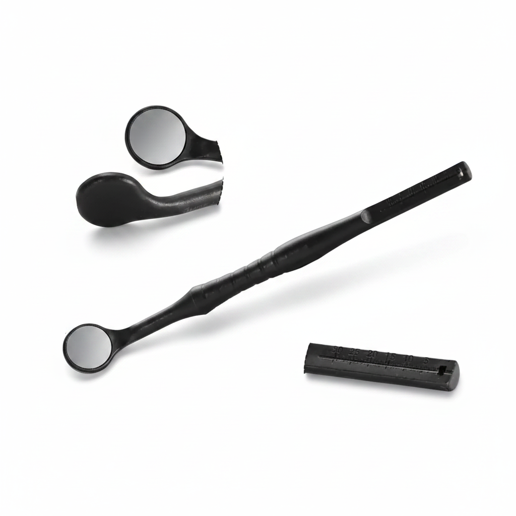 UltraClear Air Dental Mirror — Black Endo Line 24mm, 5 pcs