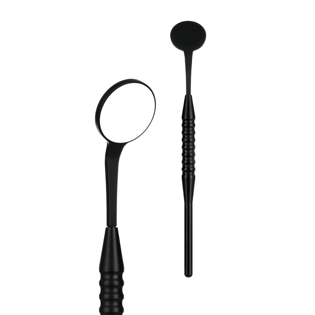 UltraClear Replacement Dental Mirrors Black Line 5-Pack (24 mm) Dentiphoto