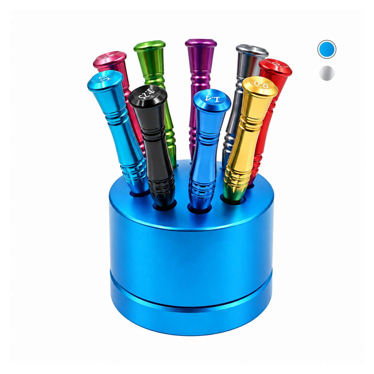 Universal Dental Implant Screwdriver Kit, 9 pcs — Colour-Coded, Fits 12+ Implant Systems, Autoclavable Organiser 135 °C