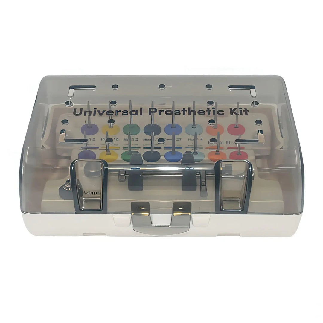 Universal Prosthetic and Implant Screw Removal Kits and Contra-Angle Torque Wrench with Adjustable Head Dentigear