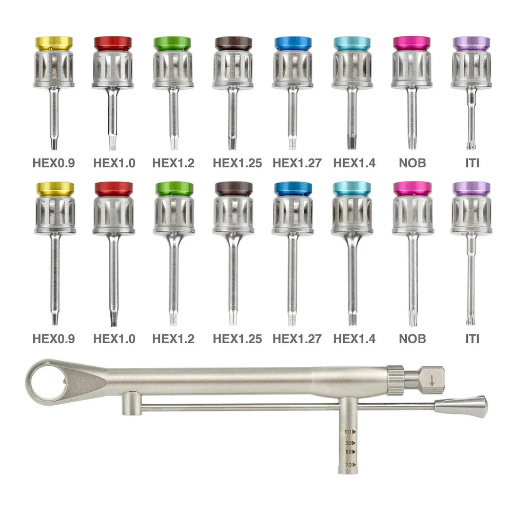 Universal Prosthetic and Implant Screw Removal Kits and Contra-Angle