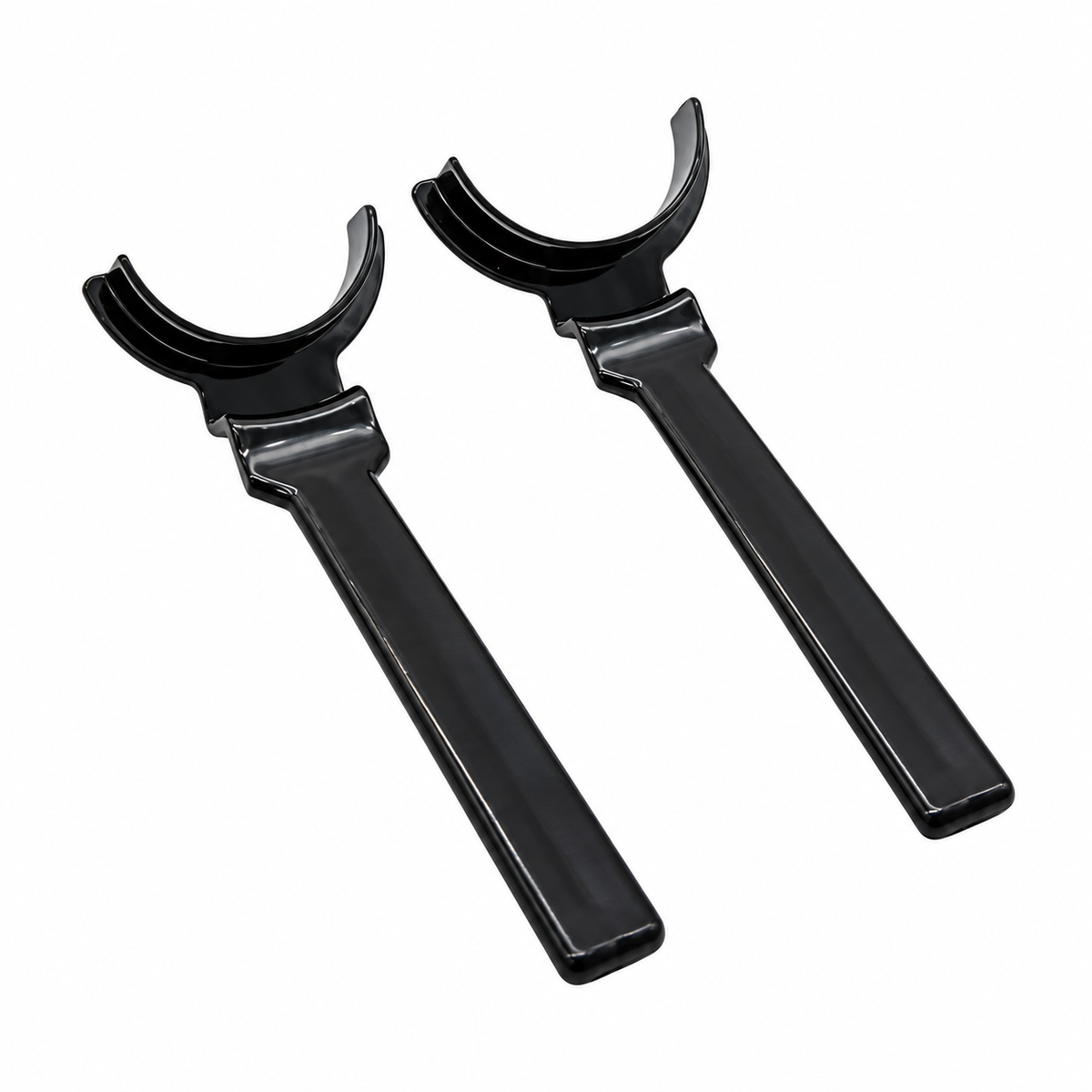 Écarteur des lèvres supérieure et inférieure pour photographie dentaire — écarteur occlusal noir pour vues des arcades