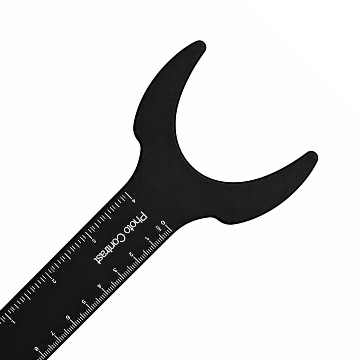 Anterior Contraster für die Dentalfotografie — Breiter schwarzer Hintergrund für Frontalaufnahmen des Lächelns, eloxiertes Aluminium (C-4D)