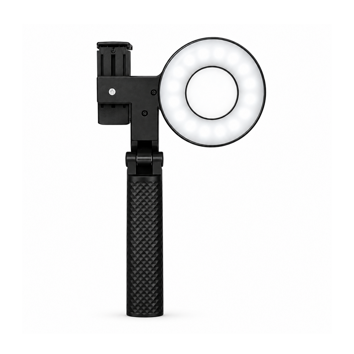 Anneau lumineux MDP pour photographie dentaire avec smartphone — à clipser, 4 niveaux de luminosité, 1500 mAh, 165 g